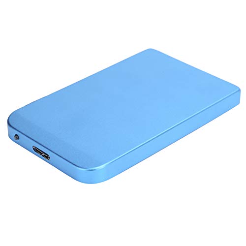 ASHATA Tragbare Externe Festplatte, Drop Shock Slim USB 3.0 2,5-Zoll-Festplatte für PC, Laptop, Desktop, Spielekonsole - Blau (1 TB) von ASHATA
