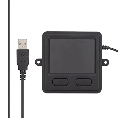 ASHATA Tragbares kabelgebundenes USB-Trackpad, integriertes montierbares Trackpad für Desktop-Laptop, Notebook, PC-Benutzer, Plug-and-Play, kleine Größe von ASHATA