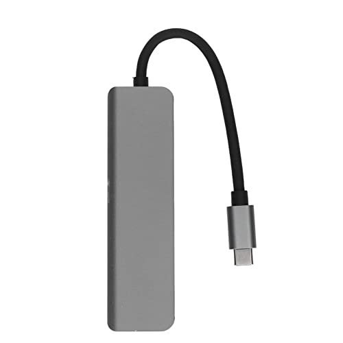 ASHATA Typ C Hub 5 in 1 zu HD Multimedia Adapter, 5 in 1 Typ C Hu,B Typ C zu HD Multimedia Schnittstelle USB3.0 2 USB2.0 USB C PD Unterstützt 4K 30Hz Plug and Play USB C Hub von ASHATA