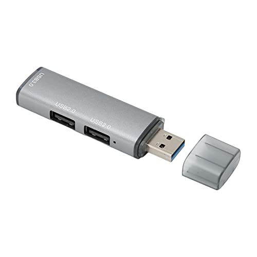 ASHATA USB 3.0-Hub, 3 Anschlüsse, 5-Gbit/s-Übertragung, Plug-and-Play, USB-Splitter aus Aluminiumlegierung. Kompatibel mit Desktop, Laptop, Festplatte, Drucker von ASHATA