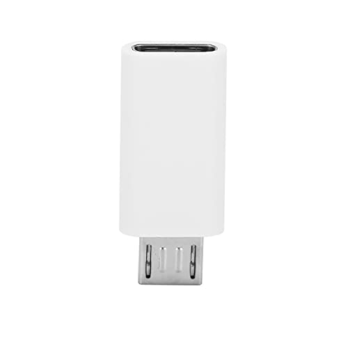 ASHATA USB C-Adapter, Typ C-Buchse auf Micro-USB-Stecker-Übertragungsadapter, Kompatibel mit Galaxy S7 / S7 -, Nexus 5/6- und Typ C-Geräten(Weiß) von ASHATA
