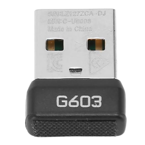 ASHATA USB Konverter Maus Empfänger Adapter, 2,4 G Kabelloser Plug and Play tragbarer USB Dongle Maus Empfänger Adapter für G603 von ASHATA