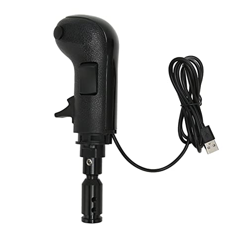 ASHATA USB Truck Simulator Shifter, PC USB Simulator Shifter, USB Schaltknauf Rennspiele Shifter für G25 G27 G29H G920 G923 für Thrustmaster für TH8A, für Windows7 und Höher von ASHATA