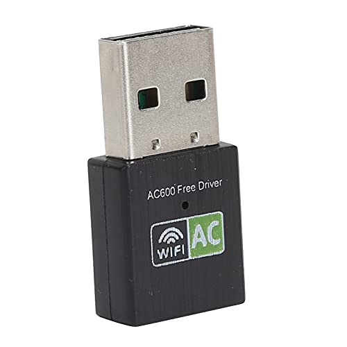 ASHATA USB-WLAN-Adapter, 2,4 G/5 G Dualband-Netzwerkadapter, 802.11a/b/g/n/ac, 600 Mbit/s WiFi USB-Empfänger Ethernet-Wireless-Netzwerkkarte von ASHATA