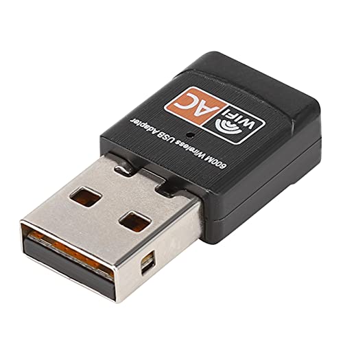 ASHATA USB-WLAN-Adapter, Dual-Band 802.11AC 600M Wireless-Netzwerkkarte, USB-WLAN-Adapter Wireless-USB-Netzwerkkarte Eingebaute PCB-Antenne mit AP-Funktion von ASHATA