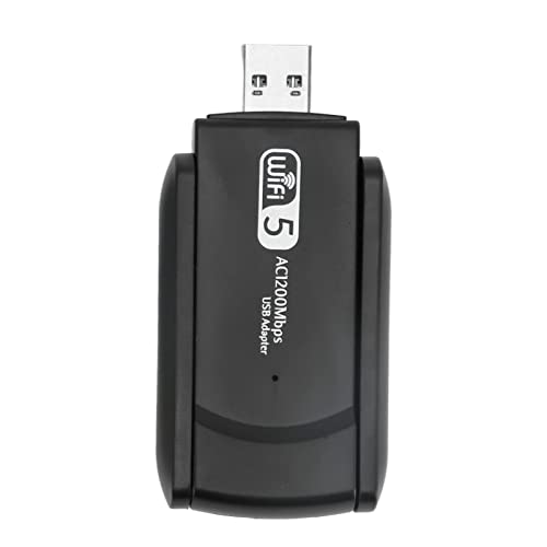 ASHATA USB-WLAN-Adapter, Kabelloser USB-WLAN-Adapter, 1300 Mbit/S, 2,4 GHz, 5 GHz, High-Speed-USB3.0-Plug-and-Play-WLAN-Dongle für Telefon, Tablet, Laptop von ASHATA