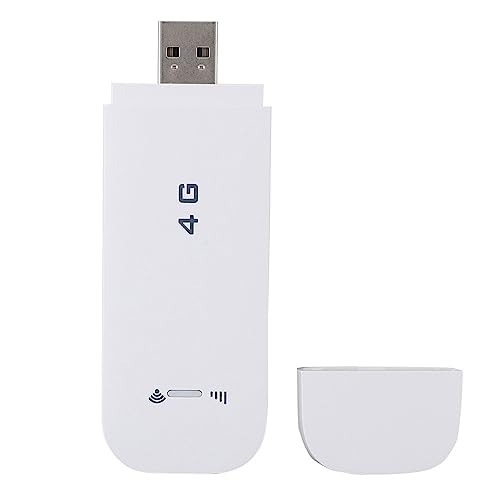 ASHATA USB-WLAN-Adapter, Mobiler 3G-4G-WLAN-Dongle-Hotspot, Integrierte 4G-3G- und WLAN-Antenne, SIM-Kartensteckplatz, Unterstützt 10 WLAN-Benutzer, Tragbarer WLAN-Netzwerkadapter für von ASHATA