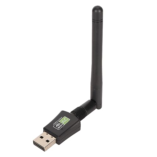 ASHATA USB WLAN Adapter für Desktop PC, 600 Mbit/s USB 2.0 WLAN Dualband Netzwerkadapter mit 2,4 G 5 G, IEEE802.11b G N Ac, Singalantenne AP Modus WLAN Dongle für Büroreisen von ASHATA