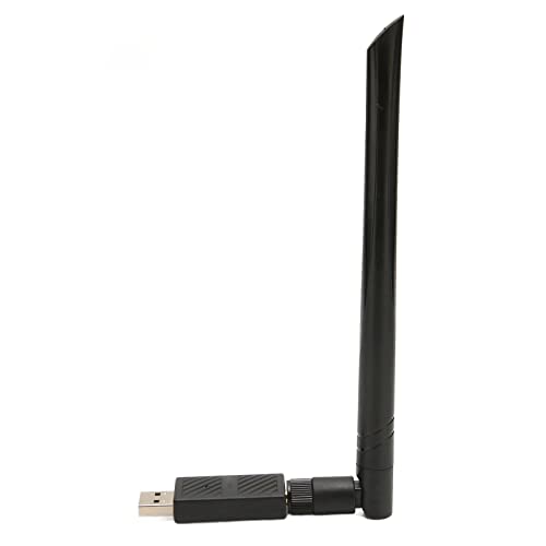 ASHATA USB-WLAN-Adapter für PC, Dualband- 4.1-WLAN-Adapter 2,4 GHz 5,8 GHz Ethernet-Adapter USB 3.0 1200 M Wireless-Internetkarte mit Flexibler 6-Dbi-Antenne für das von ASHATA