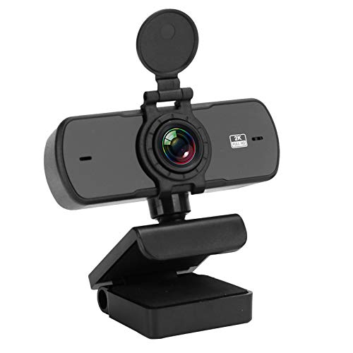 ASHATA USB-Webkamera, Webcam mit Rauschunterdrückungsmikrofon Live-Übertragung USB-Computerkamera High Definition-Zubehör 2K 1440P für Desktop-Laptop (pc-05) von ASHATA