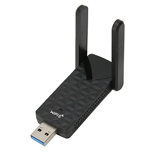 ASHATA USB WiFi 6 Adapter für PC, AX1800M USB3.0 Wireless WiFi Adapter für Desktop PC mit 5G 2,4G High Gain Antenne, 1200Mbps WiFi Dongle für Windows 11 10 von ASHATA