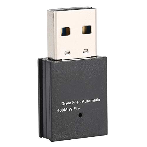 ASHATA USB WiFi Adapter, 600M Laufwerk Free WiFi Adapter Drahtlose Netzwerkkarte Transmitter Adapter Computerzubehör, 2,4 G/5,8 G LAN Card Netzwerkadapter von ASHATA