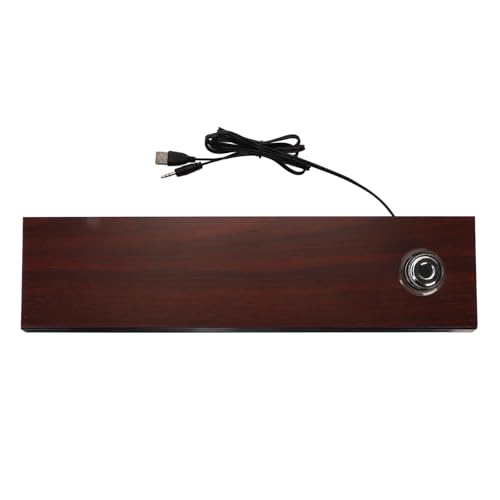 ASHATA USB betriebene Desktop Lautsprecher, Computer Lautsprecher für PC oder Laptop, BT Computer Soundbar, Stilvolle Vintage HiFi Stereo Lautsprecher mit 3,5 mm Aux, Lautstärkeregler von ASHATA