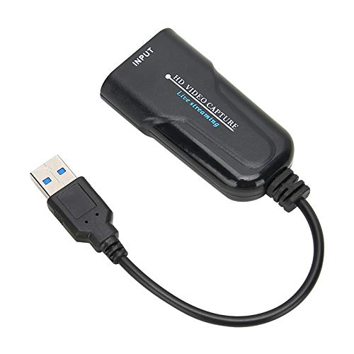 ASHATA USB-zu-Adapter Videoaufnahmekarten, Videoaufnahmekarten K004 HD USB2.0 -Aufzeichnungsbox Videoaufzeichnungskarte für -Gaming-DVD HDV von ASHATA