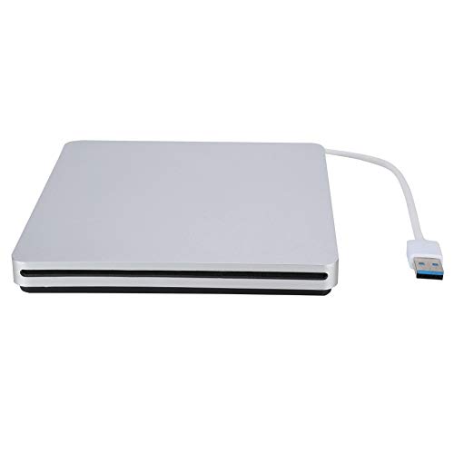 ASHATA USB3.0 Externes DVD/CD Laufwerk Brenner,Tragbar Slim CD DVD Brenner Schreiber Player,High Speed DVD CD Brenner USB 3.0 DVD Laufwerk für Mac10 OS/Windows XP/2003/Win7/Vista von ASHATA