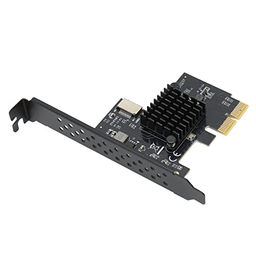 ASHATA USB3.2 TYP E Frontplatten interne Erweiterungskarte, 10 Gbit/s Key A TYP E PCI E 3.0 2X Adapter 20PIN für Desktop PC, für Win8 für Win10 32 64BIT System von ASHATA