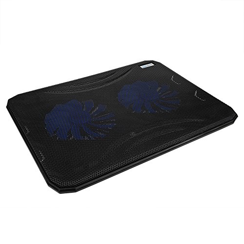 ASHATA Ultradünner USB-Laptop-Kühler 2 Stummgeschaltetes Lüfter-Notebook Laptop-Kühlkissen von ASHATA
