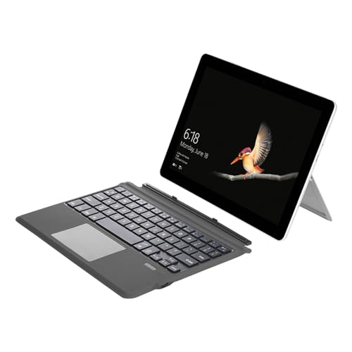 ASHATA Ultraflache Kabellose Tastatur mit Touchpad fürGo 1 2 3, BT5.0 Tablet Tastatur aus PU Leder, Einfache Steuerung und Schnelle Reaktion für Go 1 2 3 (Ohne Bunte von ASHATA