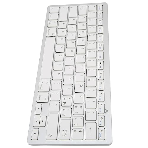 ASHATA Ultraschlanke Kabellose -Tastatur, 78 Tasten, Universelle Tragbare Kabellose -Tastatur für IOS-Tablet, OS X, System (Italienisch) von ASHATA