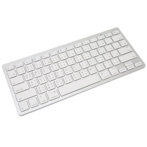 ASHATA Ultraschlanke Kabellose -Tastatur, 78 Tasten, Universelle Tragbare Kabellose -Tastatur für IOS-Tablet, OS X, System (Traditionelles Cangjie) von ASHATA