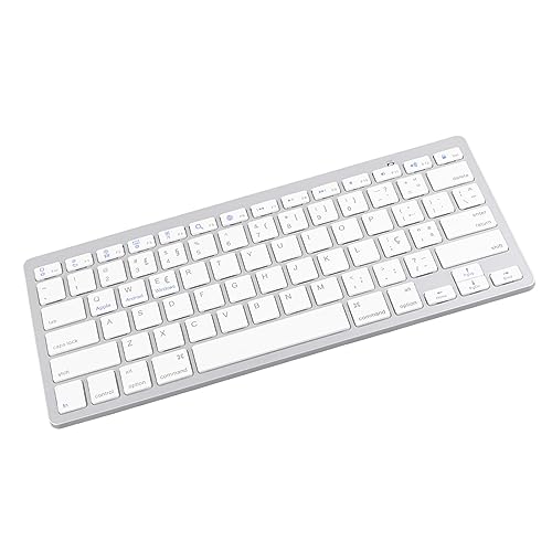 ASHATA Ultraschlanke Kabellose -Tastatur 78 Tasten Universelle Tragbare Kabellose -Tastatur für IOS-Tablet OS X -System (Portugiesisch) von ASHATA