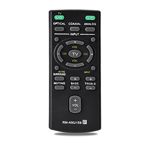 ASHATA Universal Fernbedienung,Soundbar Ersatz Fernbedienung Controller,Tragbar Ersatzfernbedienung Remote Control für RM-ANU159 Soundbar Schwarz ASHATA Universal Fernbedienung,Soundbar Ersatz Fernbedienung Controller,Tragbar Ersatzfernbedienung Remote Control für RM-ANU159 Soundbar Schwarz von ASHATA