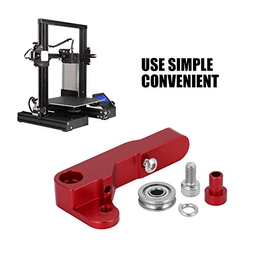 ASHATA Upgraded Aluminium Bowden Extruder, Verbessert 1.75mm Filament MK8 Bowden Extruder,3D Drucker Extruder Aluminium Block DIY Kit für 3D-Extruder CR-10 Serie Rot von ASHATA