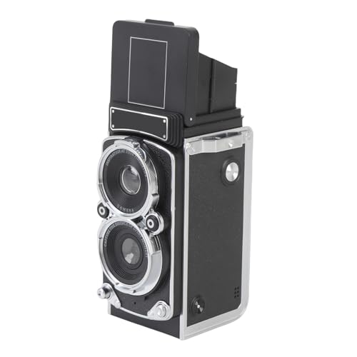 ASHATA Vintage Miniature Digitalkamera, Tragbarer TLR Stil Retro Point und Shoot Compact Small Camera, 1080p FHD Video 12MP Autofokus, 1,54 Zoll Bildschirm für Anfänger Teenager (32GB) von ASHATA
