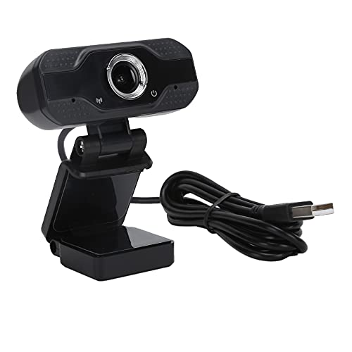 ASHATA Webcam mit Mikrofon, USB 1080P Full HD-Webcam mit Noise Cancelling-Mikrofon für Desktop/Laptop, 1080P-Webkamera mit Multifunktionsbasis für Videokonferenzen, Streaming, Gaming von ASHATA