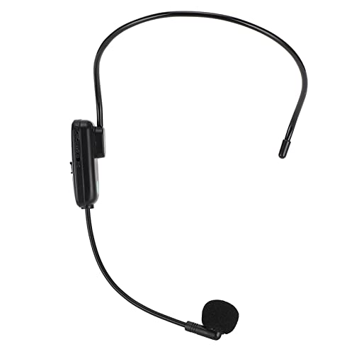 ASHATA Wireless-Mikrofon-Headset, Wireless-Headset-Mikrofonsystem 2.4G Wireless-Headset-Mikrofonsender Empfänger Tragbares Automatisches Pairing für Unterricht, Anleitung, von ASHATA