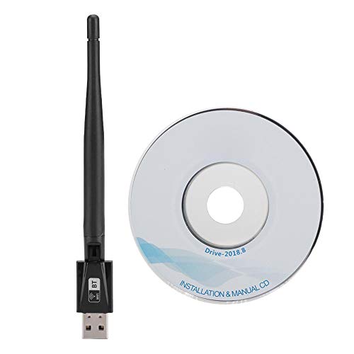 ASHATA Wireless-Netzwerkadapter, RTL8821CU 600M Dual-Band-PC-Wireless-LAN-Karte mit freiem Laufwerk für USB-Bluetooth-Adapter von ASHATA