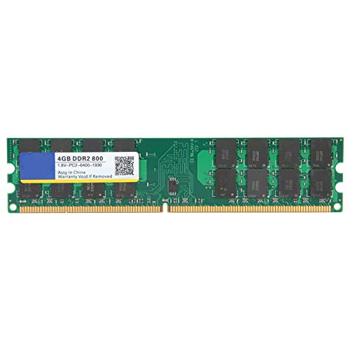 ASHATA Xiede 4 GB DDR2 800 MHz PC2-6400-Speicherleiste für -Speicher der 2. Generation – Langlebige und Hochwertige Leistung, Schnelle Reaktionszeit von ASHATA