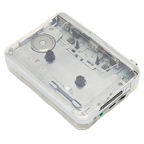 Aktualisierter Kassetten-zu-MP3-Konverter, Tragbarer USB-Kassetten-Player Zum Aufnehmen, Walkman-Kassetten-Player MP3-Audiomusik mit 3,5-mm-Kopfhöreranschluss, Walkman-Kassetten-zu-MP3-Format von ASHATA