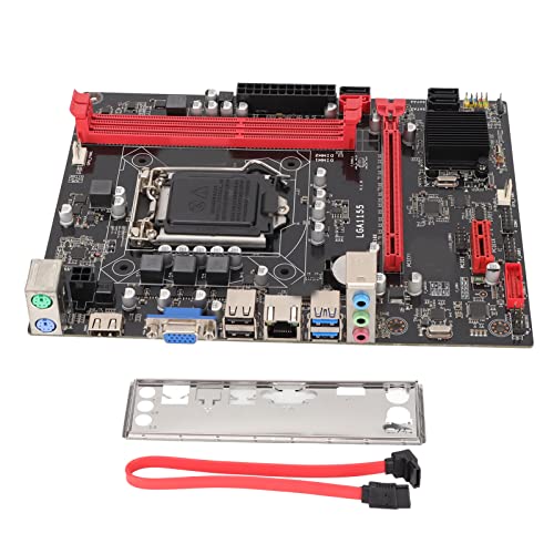 B75 Motherboard, 16G 2xDDR3 LGA 1155 Motherboard, VGA PCIE 16X/PCIE 1X SATA3.0/2.0 USB3.0/2.0 M ATX Gaming Motherboards für Desktop von ASHATA