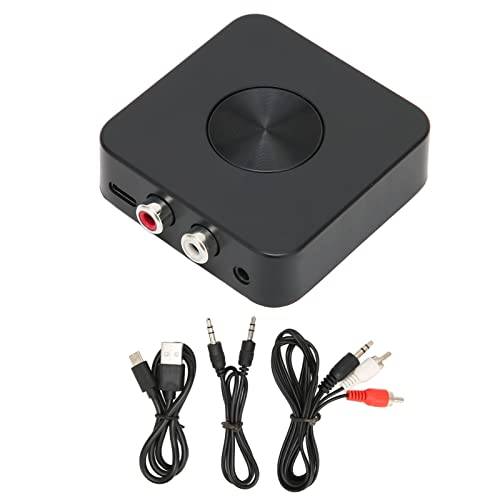 BT‑21 Bluetooth 5.0 Sender Empfänger,Stereo Sound 2 in 1 Bluetooth Adapter Bluetooth 5.0 Sender und Empfänger Unterstützt Automatisches Herunterfahren für TV/Projektor/Kopfhörer Heimstereoanlage von ASHATA