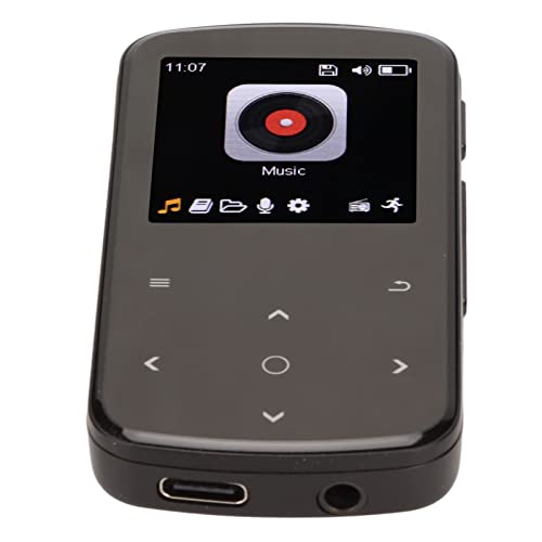 Back Clip MP3 Player, M9 Sport MP3 Player, Smart Touch Control HiFi Lossless Sound Musik MP3 MP4 Player für, E-Book-Lesen, Intelligente Rauschunterdrückung (64 GB) von ASHATA