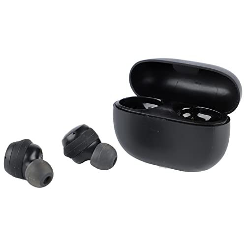 Bluetooth-Ohrhörer mit Geräuschreduzierung, Stereo-Sound-Ohrhörer, IP54 Wasserdicht, Bluetooth 5.2 mit Geringer Latenz, Kabellose Kopfhörer für Sportspiele (Schwarz) von ASHATA