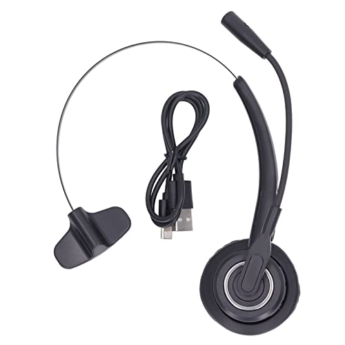 Callcenter-Headset, Bluetooth-Noise-Cancelling-USB-Headset Business-Headset, Verstellbarer Kundenservice-Kopfhörer mit Einem Ohr und Mikrofon von ASHATA