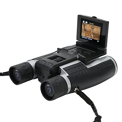 Digitales Fernglas mit Kamera, 2,4-Zoll-Fernglas mit LCD-Display für Erwachsene, 12 X 32 5 MP Video-Fotorecorder-Kamera Zum Beobachten von Vogelsport-Fußballspielkonzerten von ASHATA