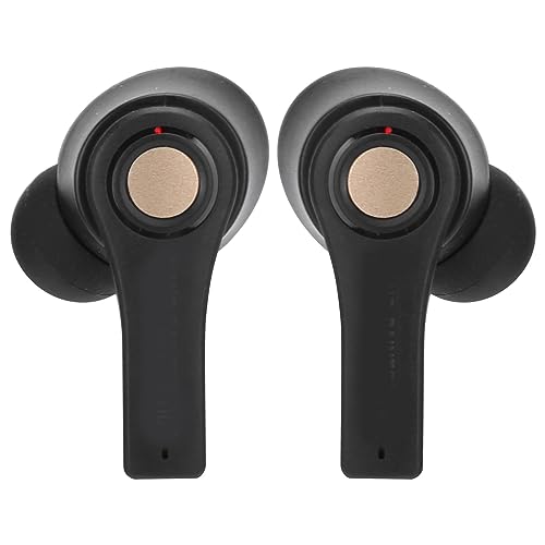 Drahtloser Kopfhörer, 5.0 Drahtloser Headset Schweißfester HiFi-Stereo-Sportkopfhörer mit Mikrofon, HiFi-Stereo-Headset-Sportkopfhörer (Schwarz) von ASHATA