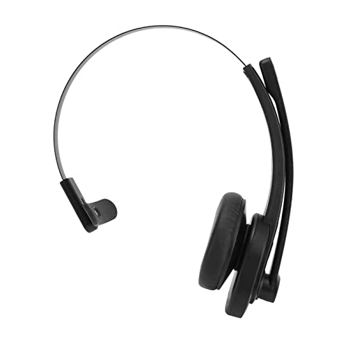 EIN-Ohr-Headset, Effiziente Stabile Übertragung EIN-Ohr-Kopfhörer für PC, Bluetooth-Telefon-Headset für Laptop-Handy-Tablet von ASHATA