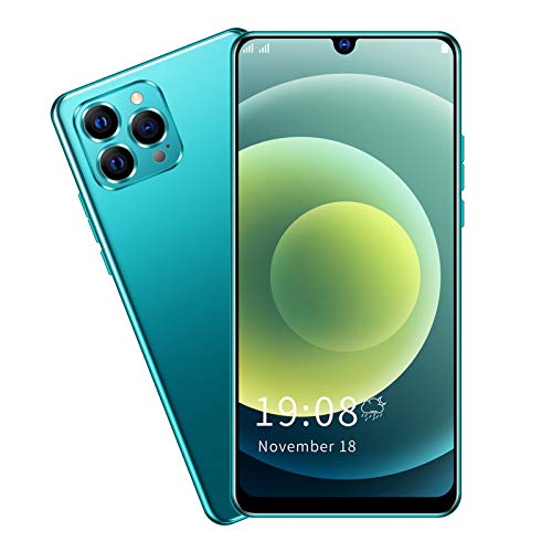 Entsperrtes Android-Smartphone-Handy 6,26-Zoll-Full-HD-Wassertropfen-Bildschirm, Kamera Vorne 2 MP, Hinten 2 MP, 1 GB + 4 GB + 128 GB Erweiterter Speicher, 1950 MAh Schnellladung(Grün) von ASHATA