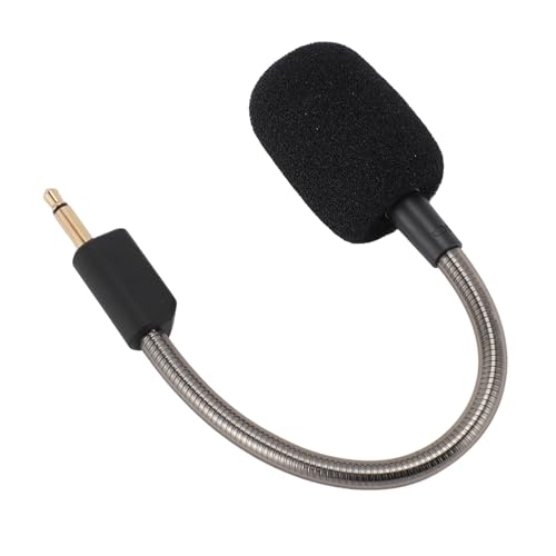 Ersatzmikrofon für Blackshark V2, Abnehmbares 3,5-mm-Game-Boom-Mikrofon mit Biegbarem Arm für Blackshark V2, für Blackshark V2 Pro Gaming-Headset-Computer-PC von ASHATA