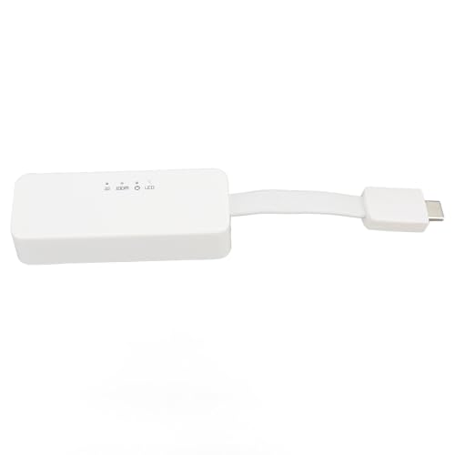Ethernet-Netzwerkadapter, Gigabit RJ45 auf USB 3.0 Typ C für 3, Kompatibel mit Pro, XPS und Mehr, Kunststoffgehäuse von ASHATA