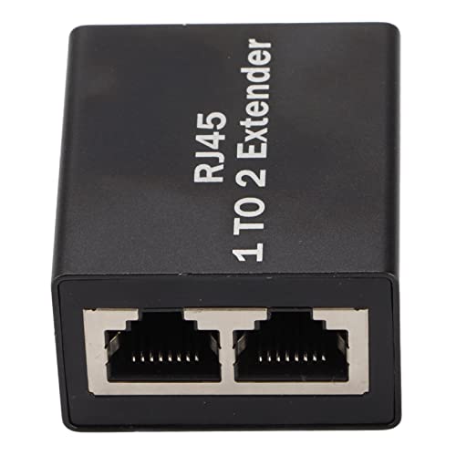 Ethernet-Splitter RJ45-Netzwerkanschlussadapter für Koppler, Hubs, Router, Switches, Digitales Fernsehen, Cat 5/Cat 6, LAN-Ethernet-Extender für Drahtlose Netzwerkgeräte,(1 bis 2 Splitter) von ASHATA
