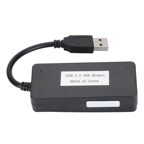 Externe Hardware, USB 56K externes Wähl-Fax, Daten-Modem RJ11-Ports, unterstützt Anrufer-ID, Computer, Laptop, Fax-Modem für Linux von ASHATA