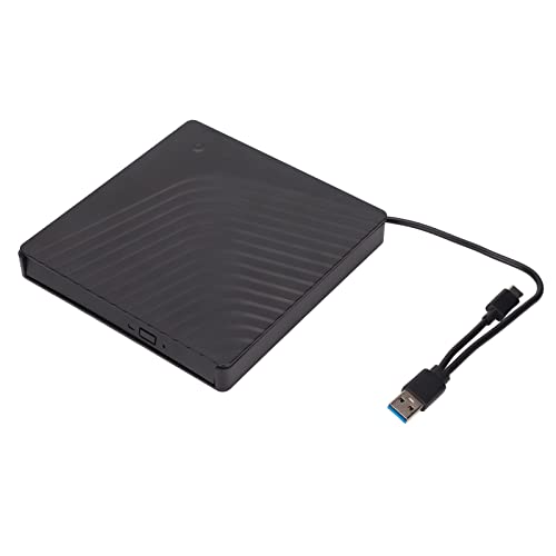 Externes DVD-Laufwerk, 5 Gbit/s, Abnehmbares Optisches USB3.0/USB2.0-Laptop-Laufwerkgehäuse für 12,7-mm-/9,5-mm-SATA-DVD-RW-Laufwerk, Tragbarer DVD-Player, CD-ROM-Brenner und Brenner von ASHATA