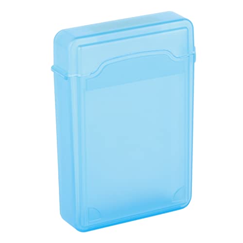 Festplatte Schutzhülle,Tragbar 3,5 Zoll Hard Case HDD SSD Antistatische Schutzhülle Case,Stoßfest Staubdicht Festplatten Aufbewahrungsbox rutschfest HDD Box Festplattenhülle(Blau) von ASHATA