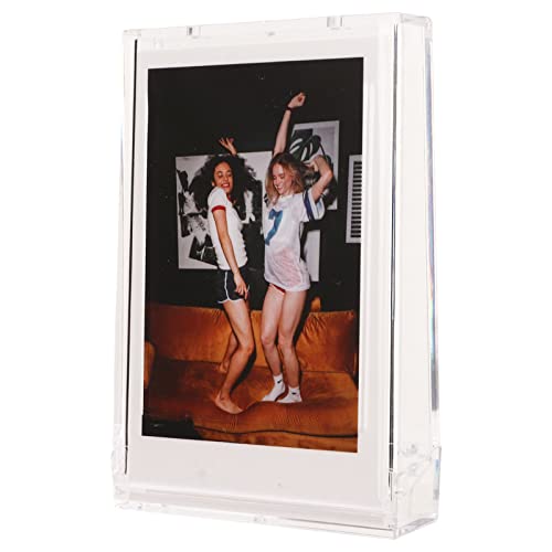 Foto Aufbewahrungsbox für Polaroid, 3 Zoll Bildhalter Hülle, Sofortbildkamera Foto PC, Tragbare Foto Halter Hülle mit Handseil für Bildkarten (Transparent) von ASHATA