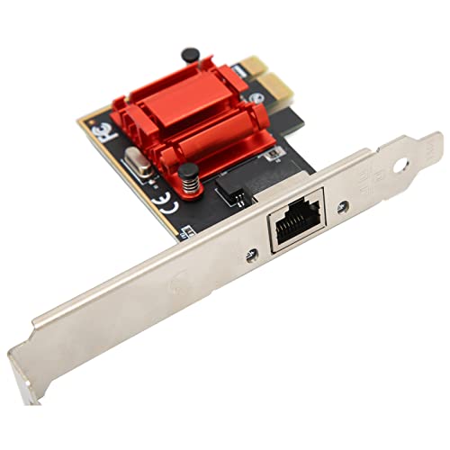 Gigabit-Ethernet-Karte, PCIe-Ethernet-Karte 10/100/1000Mbps Single Port PCI Express X 1 Unterstützung Pxe Rj45 LAN Vollduplex-Halbduplex-Netzwerkadapter für Desktop-PC Windows XP 7 8 10 von ASHATA